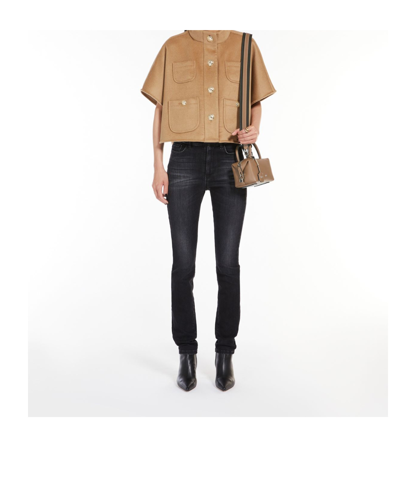 Max Mara Small Natural Leather Bowler Bag
