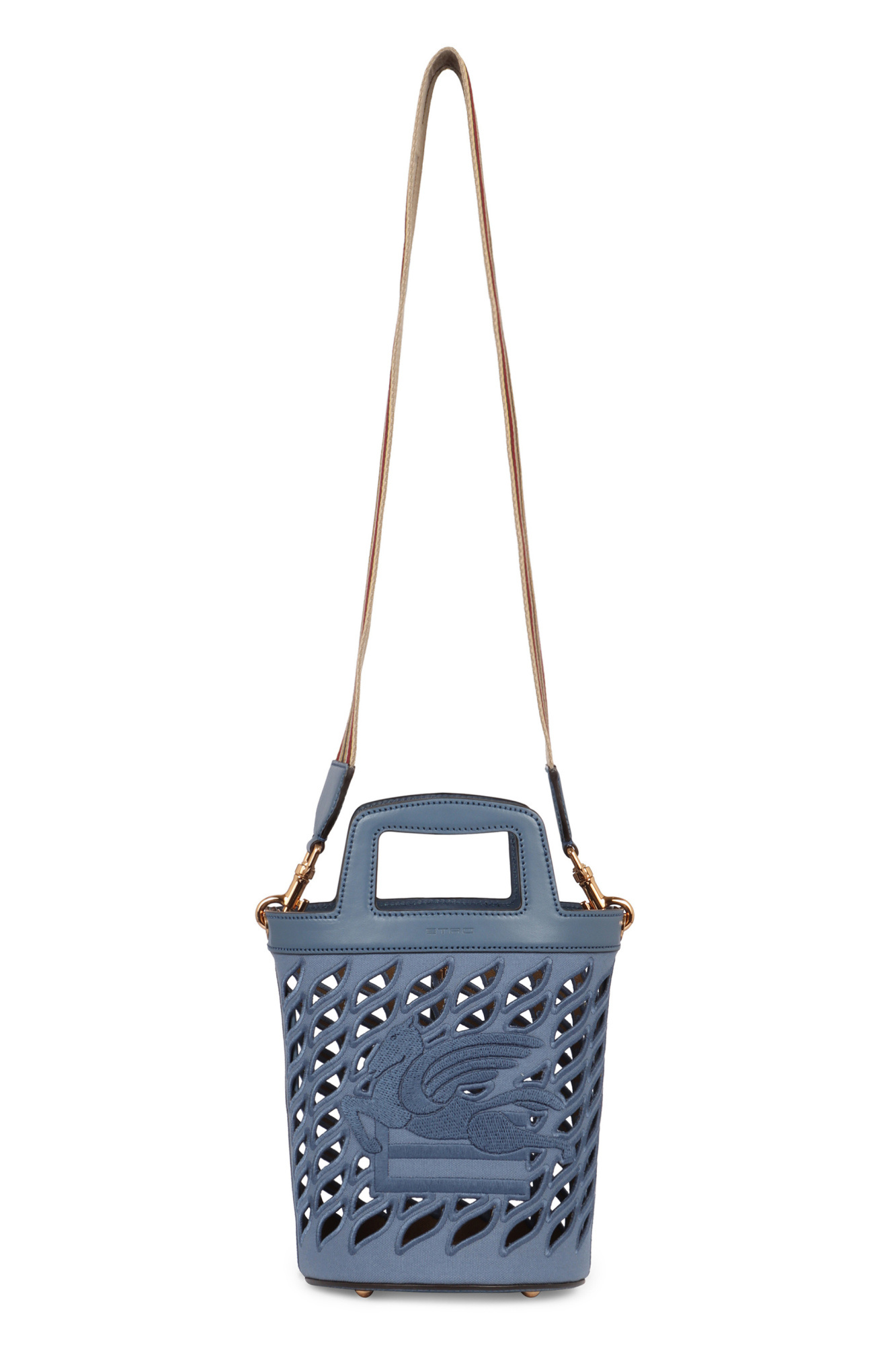 Etro Logo Shoulder Bag In Blue