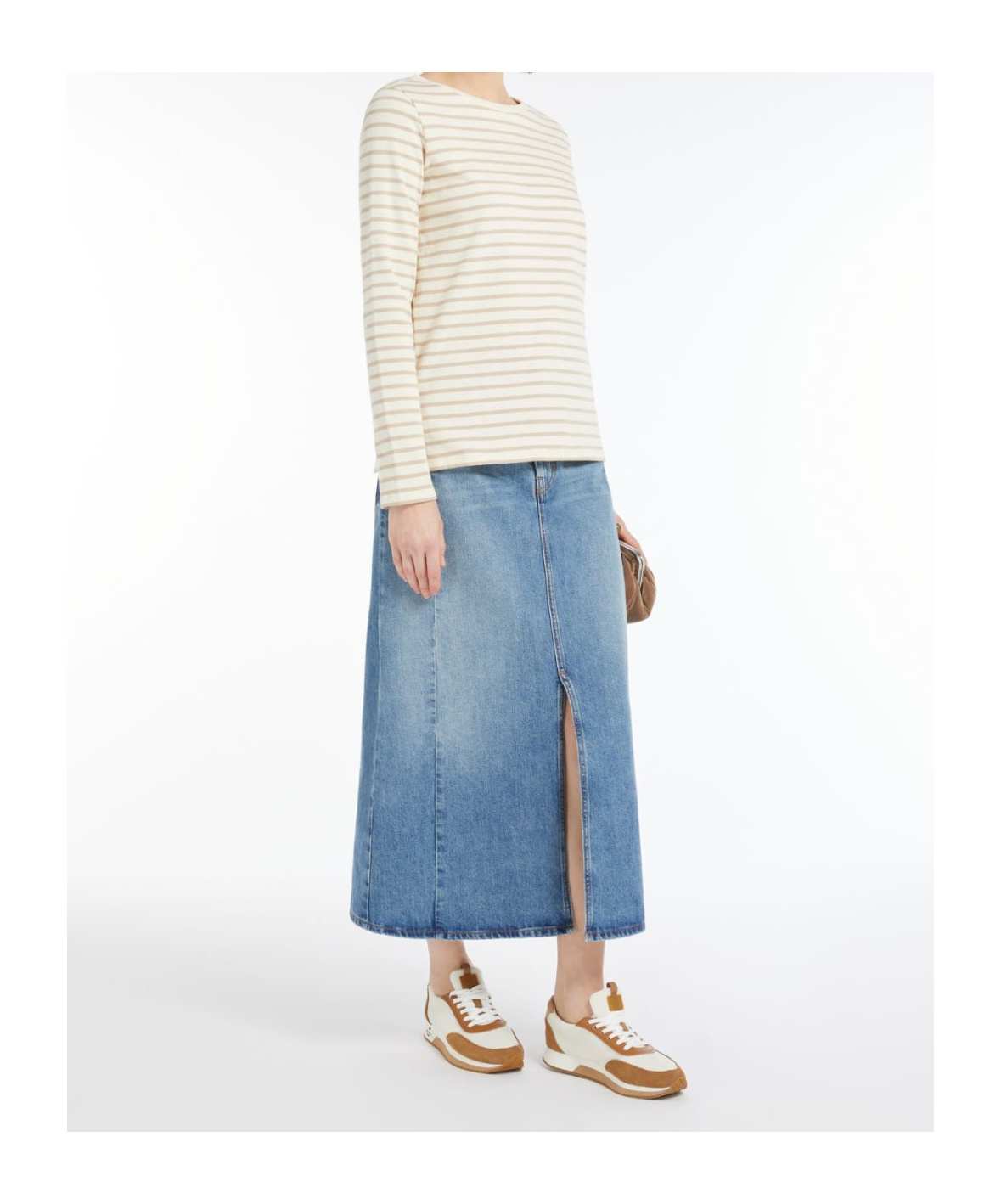 Weekend Max Mara Long-sleeved T-shirt In Neutral