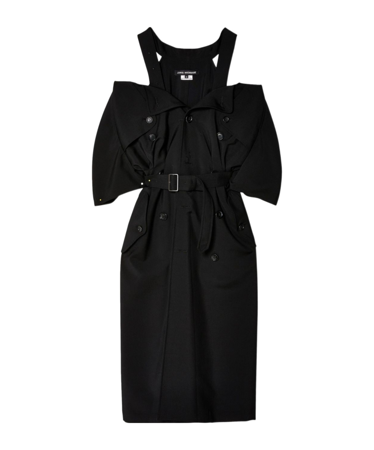 Junya Watanabe A Dress With Straps Off The Shoulder In Black