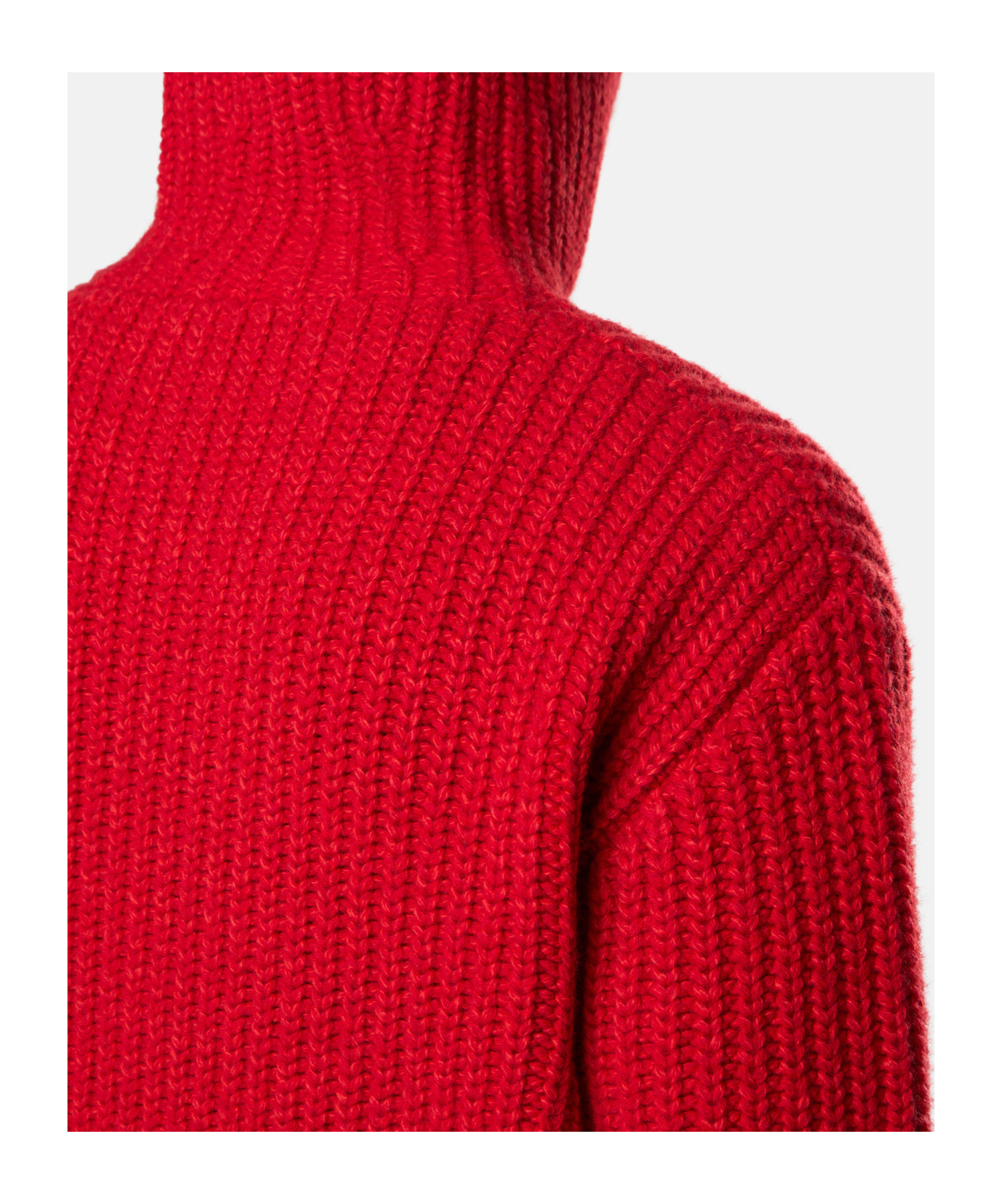 Stone Island Hooded Zip-up Jumper With Pockets And Fisherman's Rib In Red