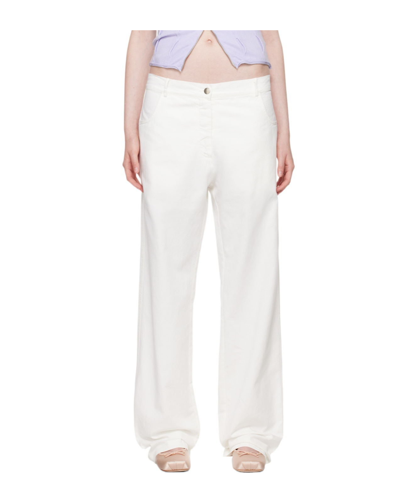 Gimaguas White Alex Trousers In White