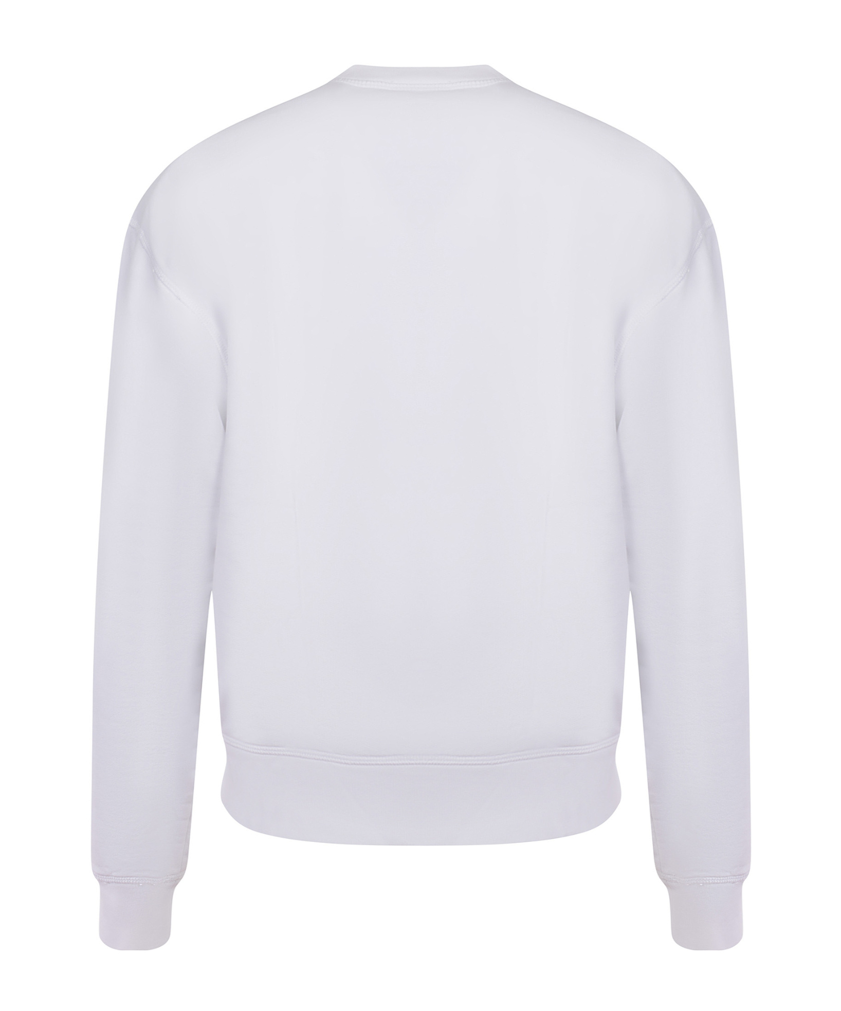 Dsquared2 Long-sleeved Crewneck Sweatshirt In White