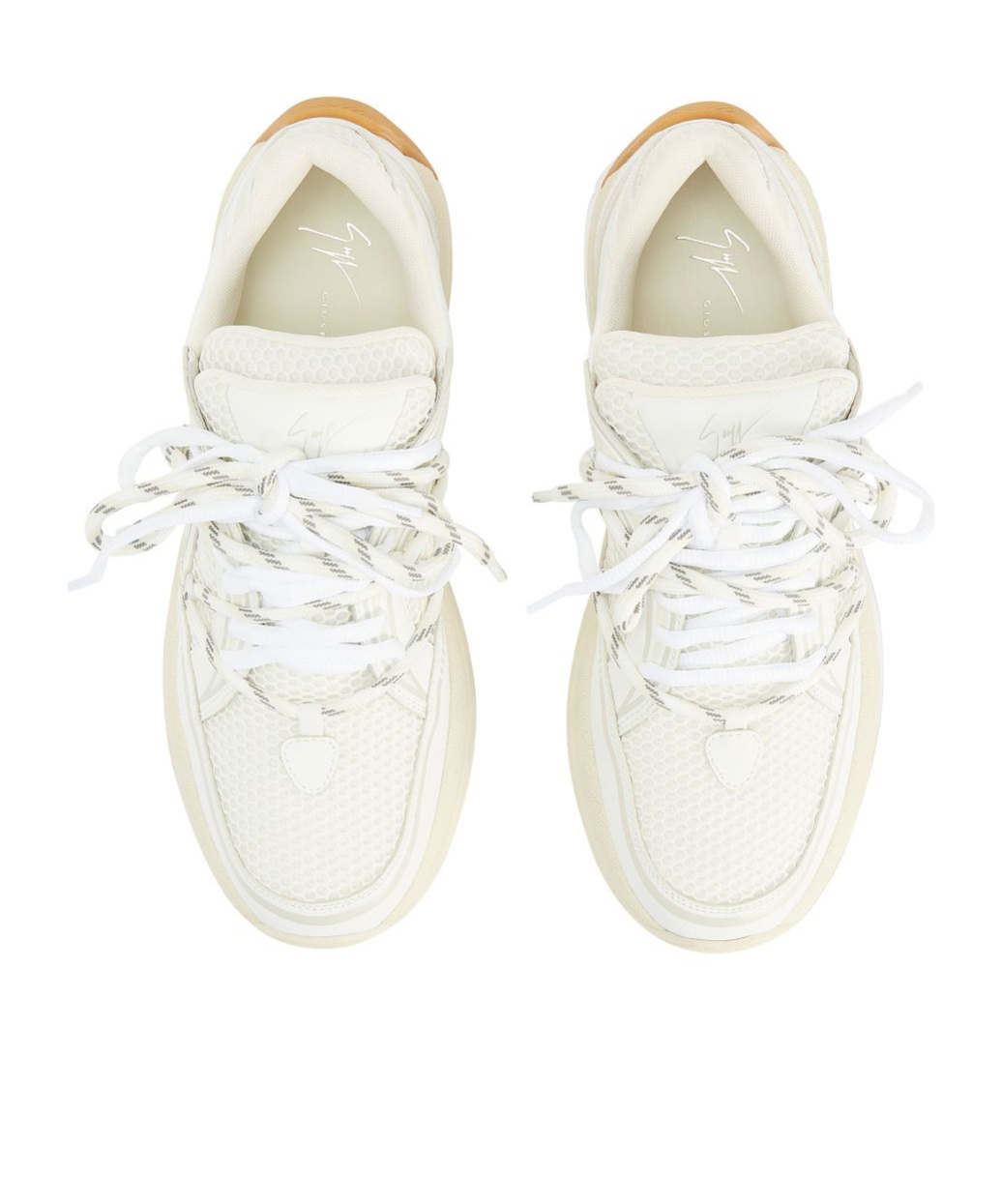 Shop Giuseppe Zanotti Round-head Sneakers In White