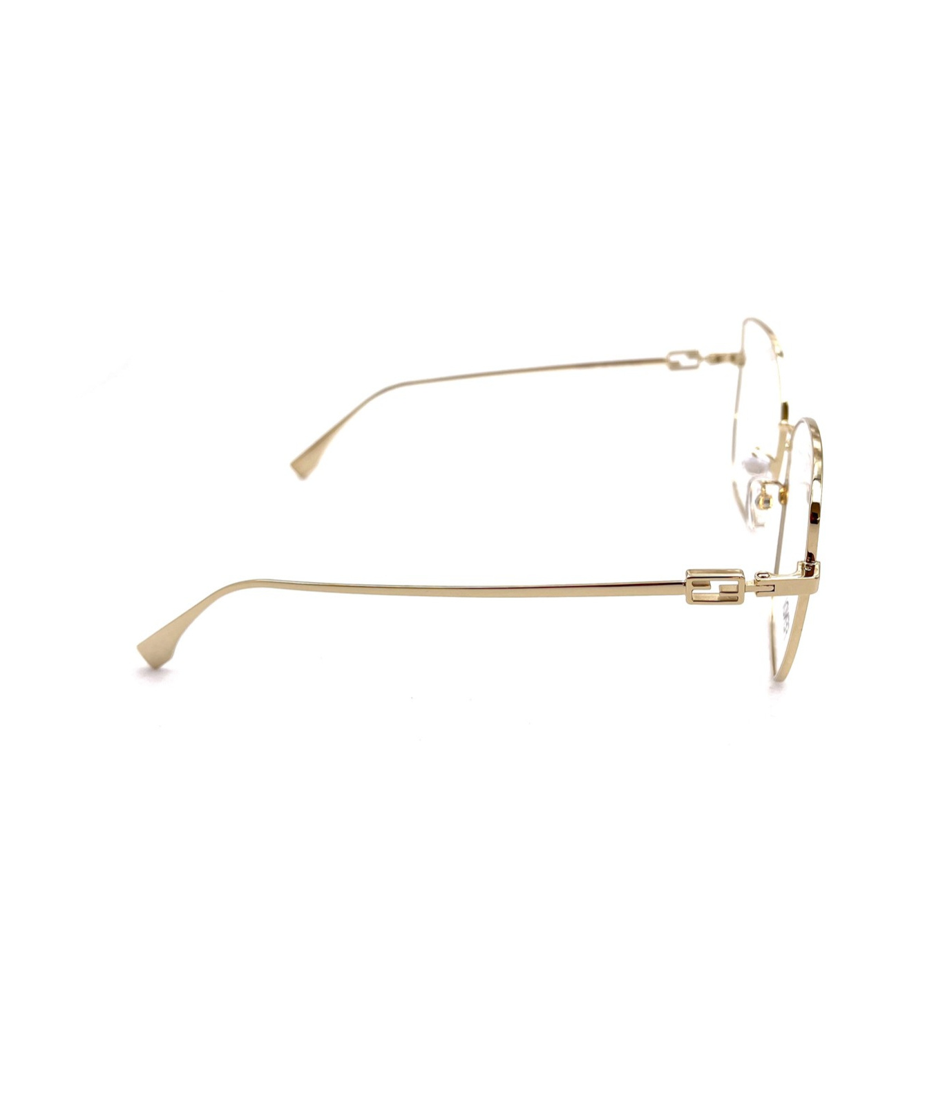 Fendi Eyewear Butterfly Frame Glasses In White