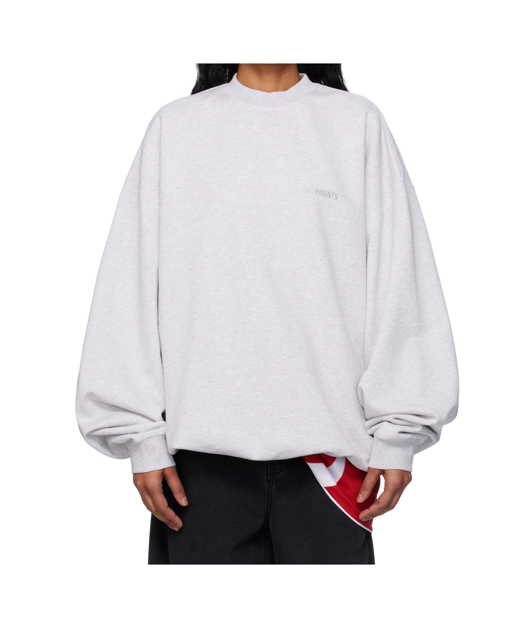 Vetements Logo Oversized Sweatshirt In Blue