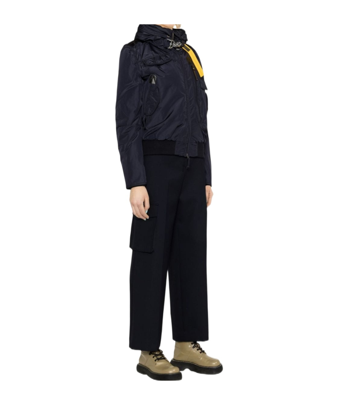 Shop Parajumpers Gobi Hooded Padded Down Jacket In Black
