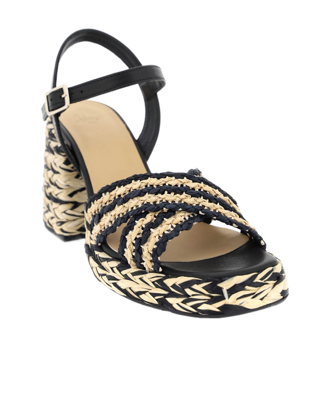 Shop Castaã±er Castañer Vicen Crossover Strap Platform Sandals In Multicolor