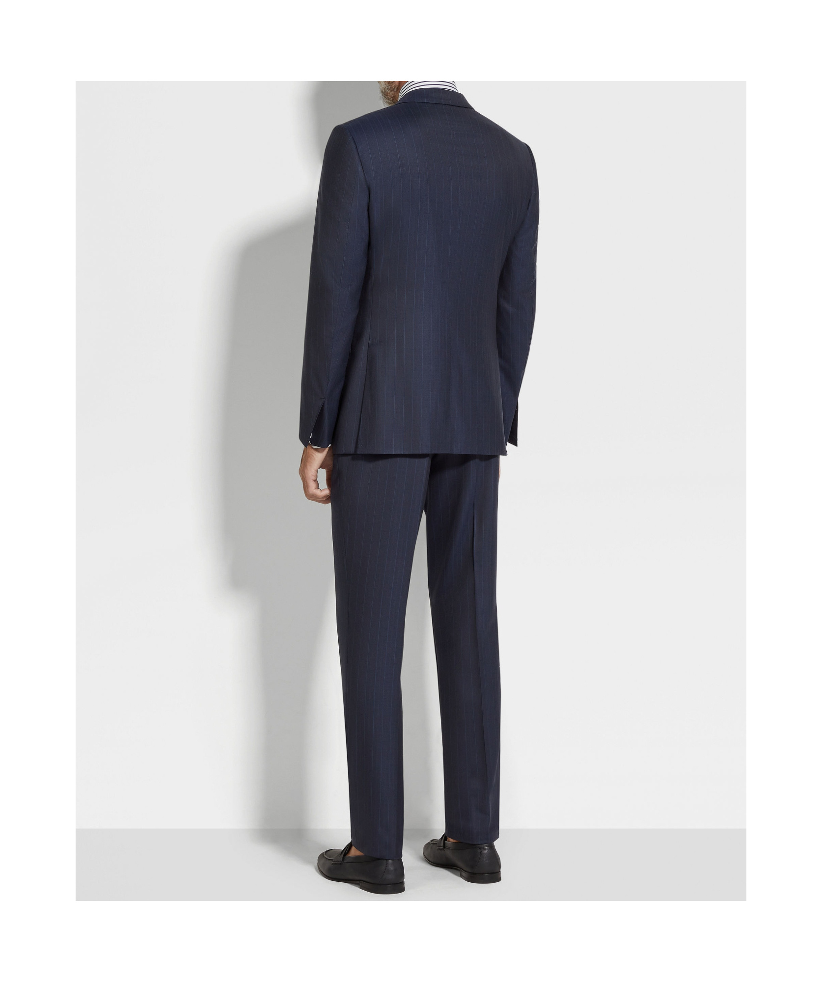 Zegna Centoventimila Single-breasted Wool Suit In Blue