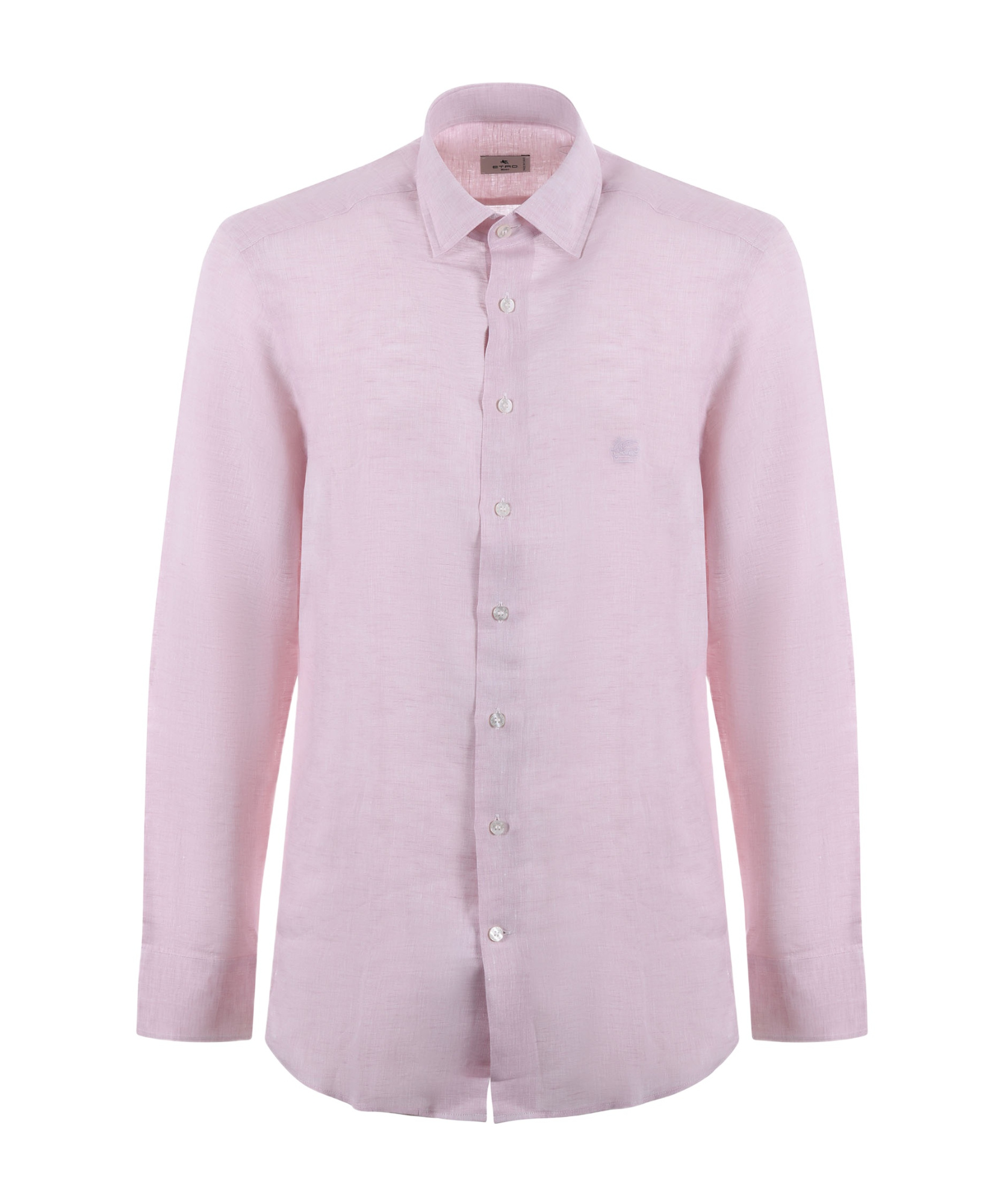 Etro Pegaso-embroidered Long-sleeved Shirt In Purple