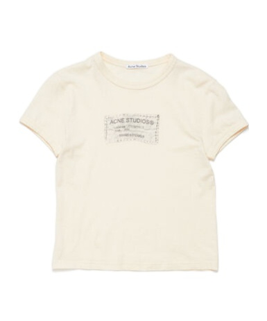 Acne Studios Printed Cotton-jersey T-shirt In White