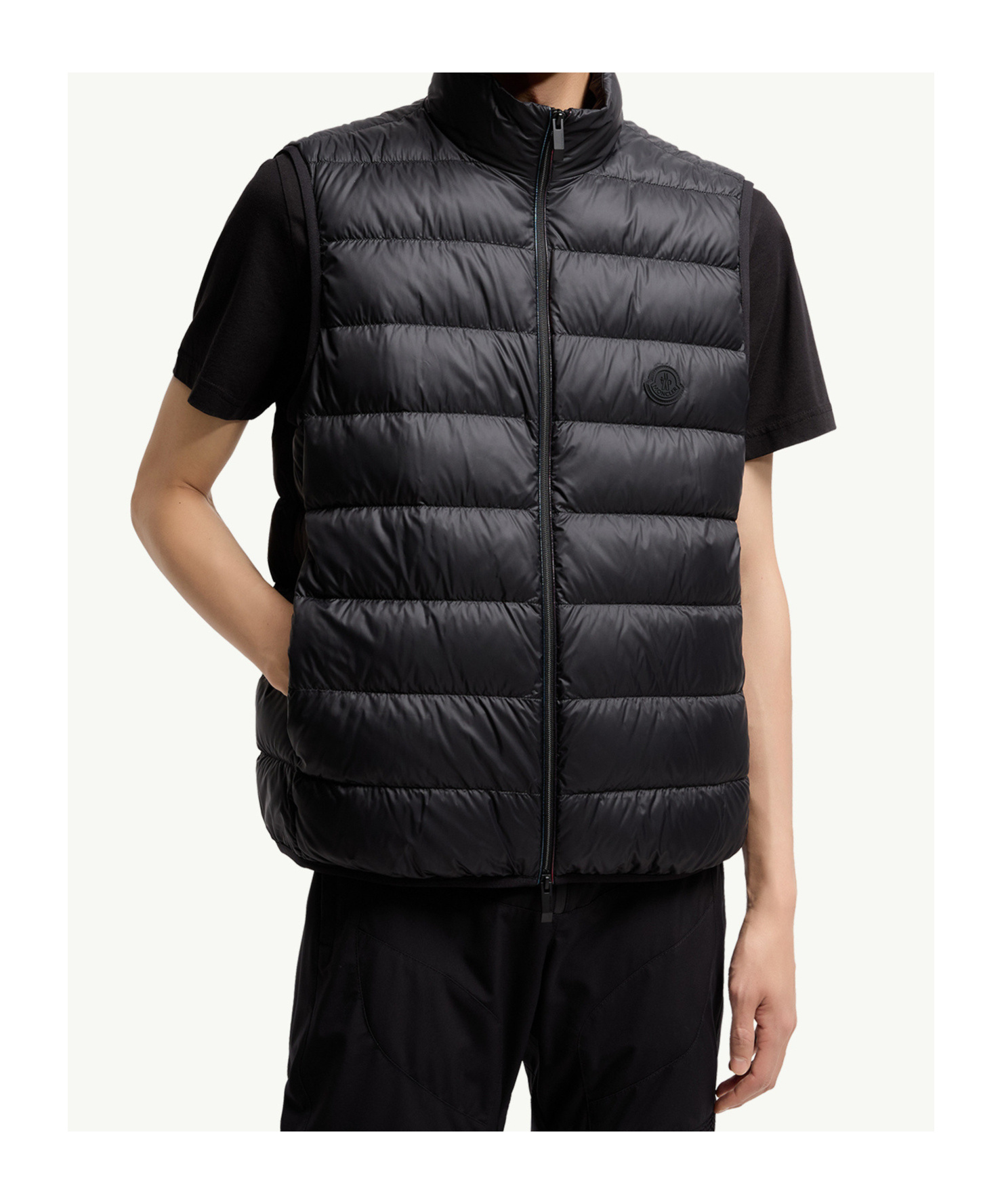Moncler Doudoune Sans Manches Besne In Black