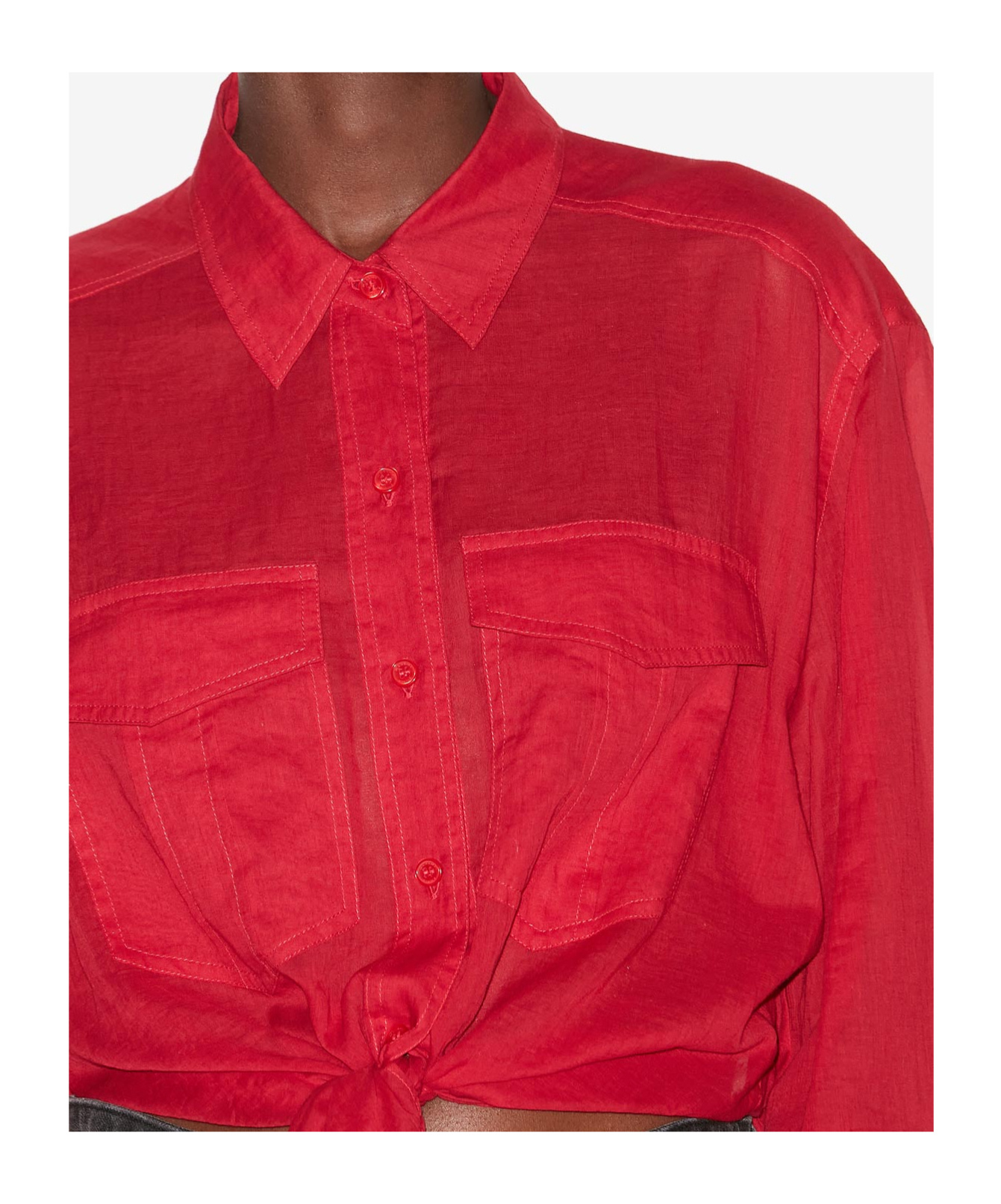 Isabel Marant Étoile Nath Shirt In Red