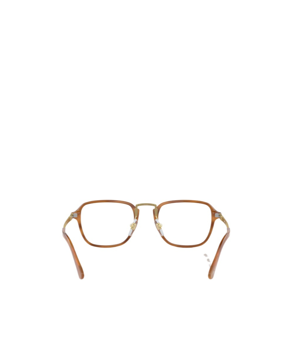 Persol Geometric Frame Plain Mirror In Brown