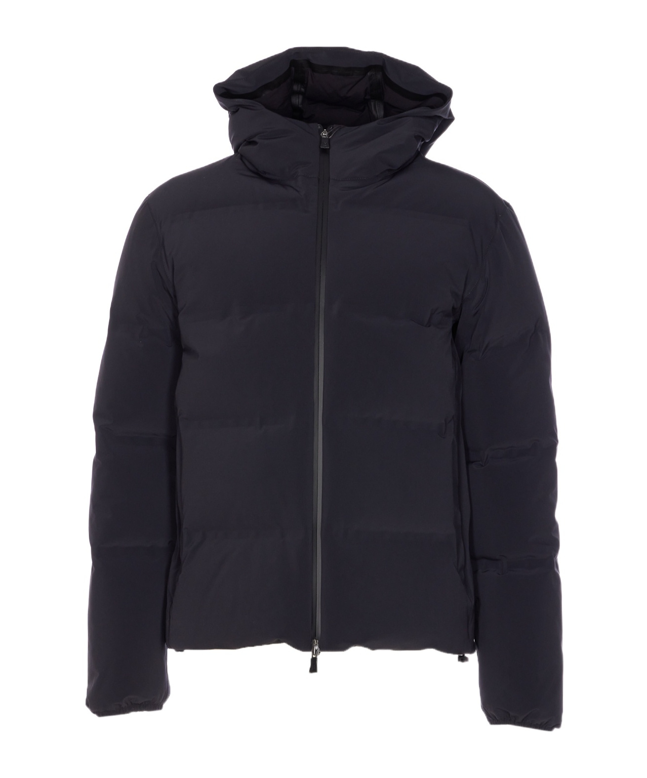 Herno Down Jacket With Hood And Quilted Pattern In Blue