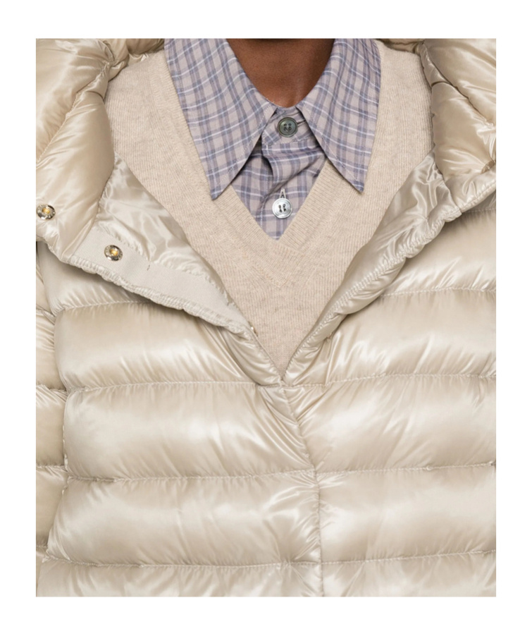 Herno Quilted Down Jacket In Neutral
