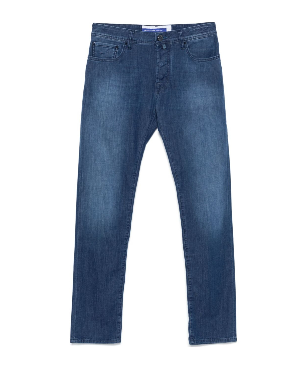 Jacob Cohen Blue Cotton Slim Men Jeans In Blue