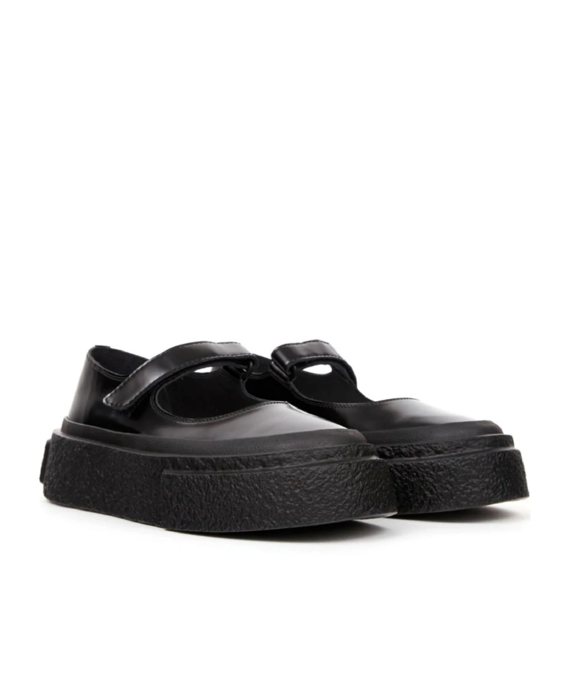 Shop Mm6 Maison Margiela Numbers-motif Leather Ballerina Shoes In Black