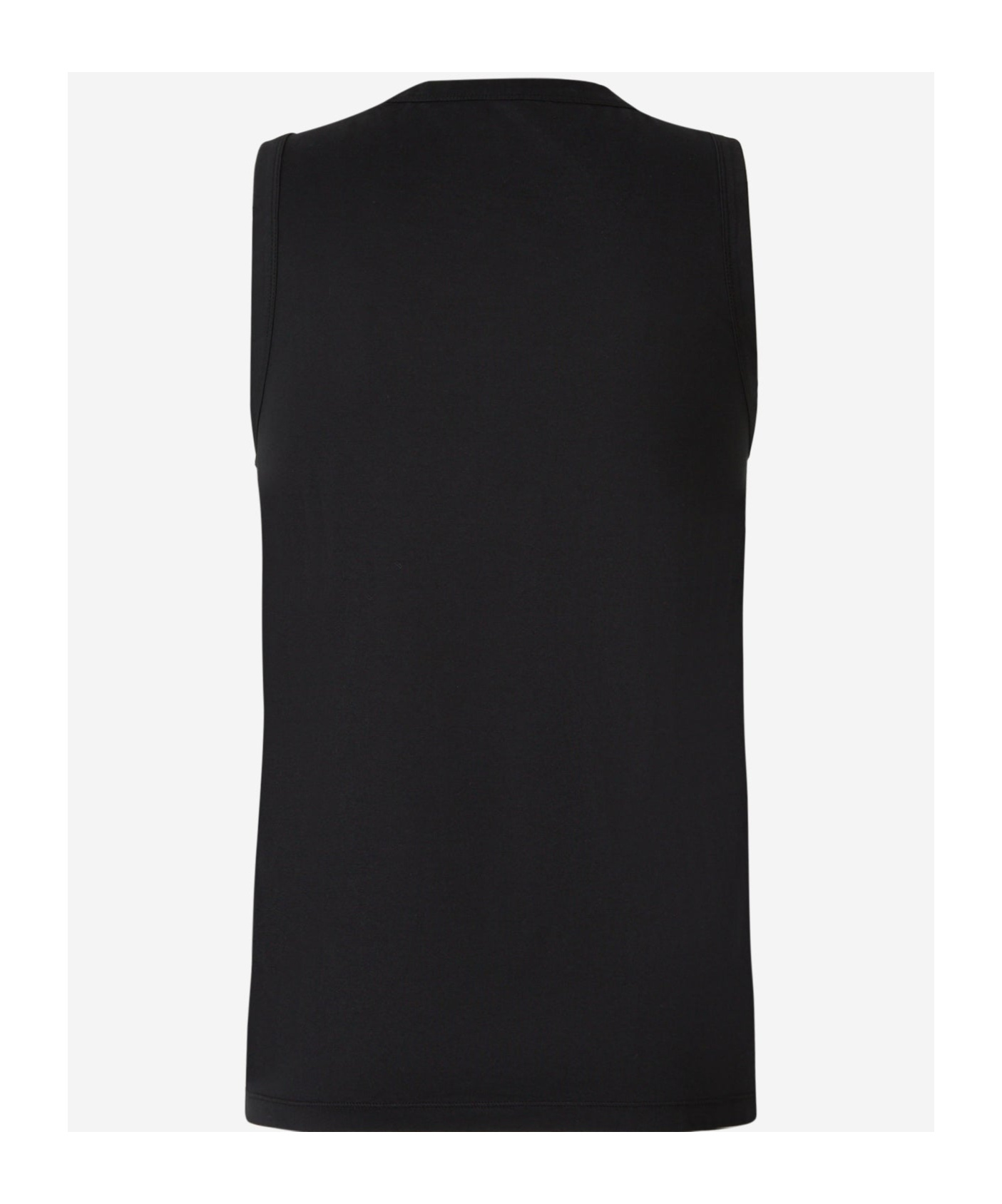 Shop Officine Generale Sleeveless Cotton Top In Black