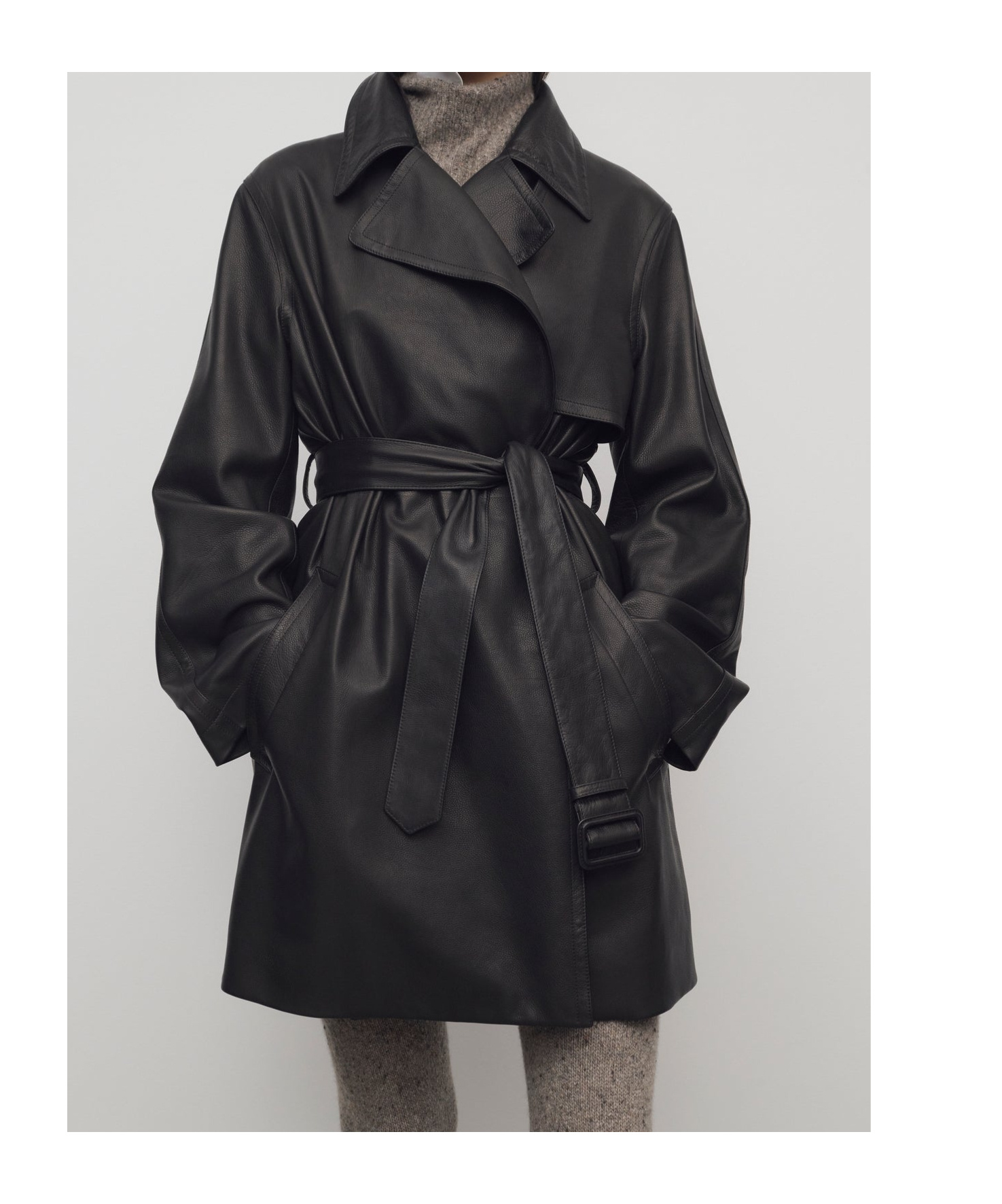 The Row Siempra Leather Jacket In Black