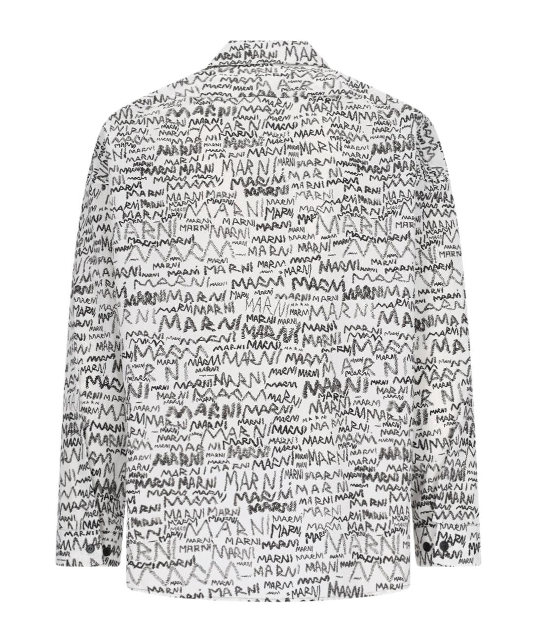 Shop Marni Logo-scribble Shirt In White