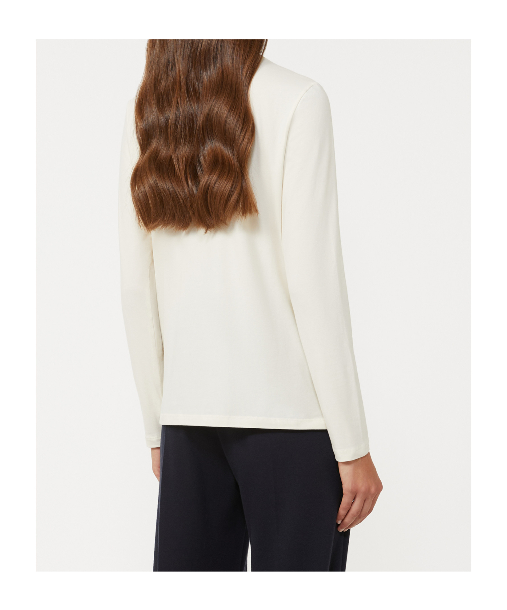 Weekend Max Mara Long-sleeved T-shirt In White