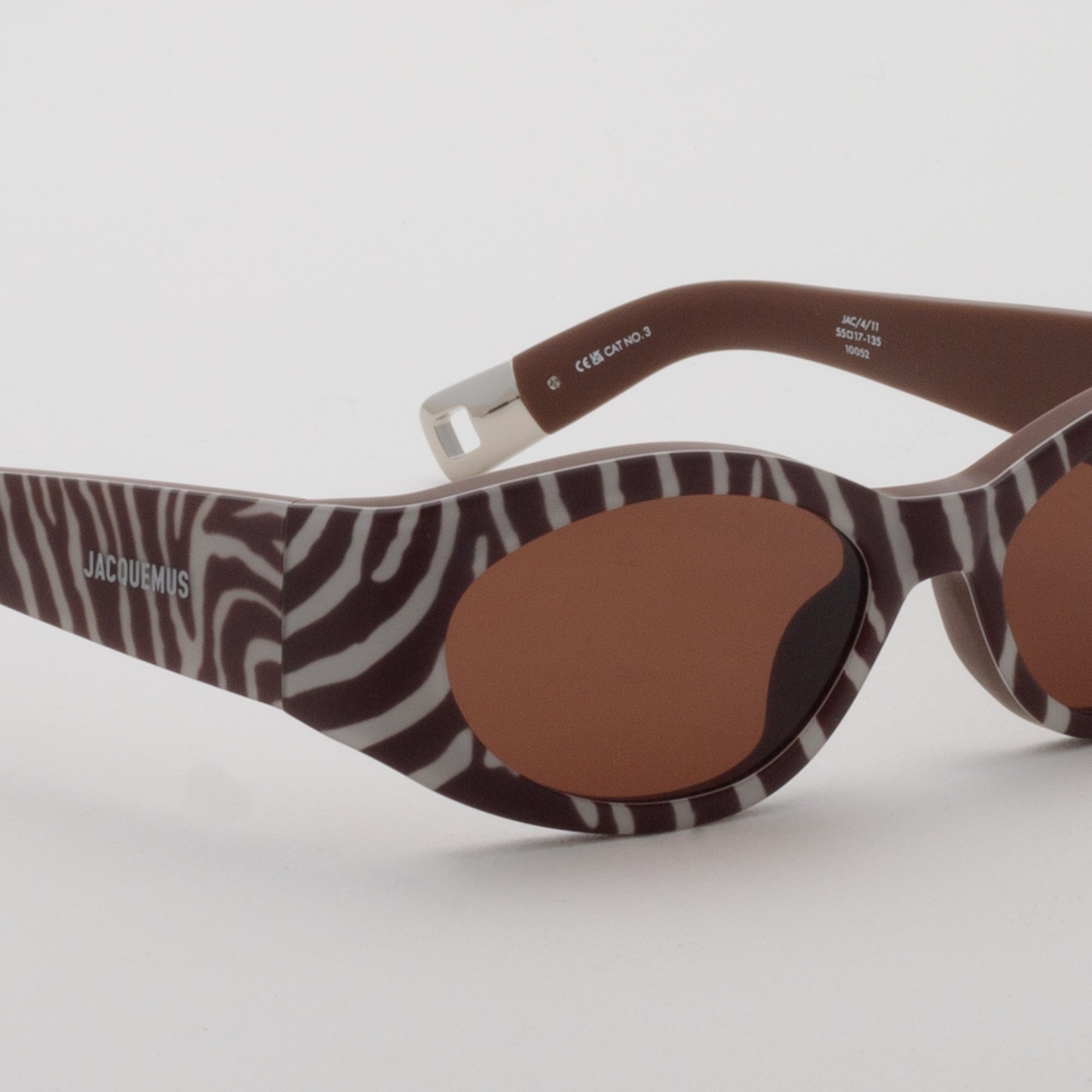 Jacquemus Full Frame Sunglasses In Matte Brown