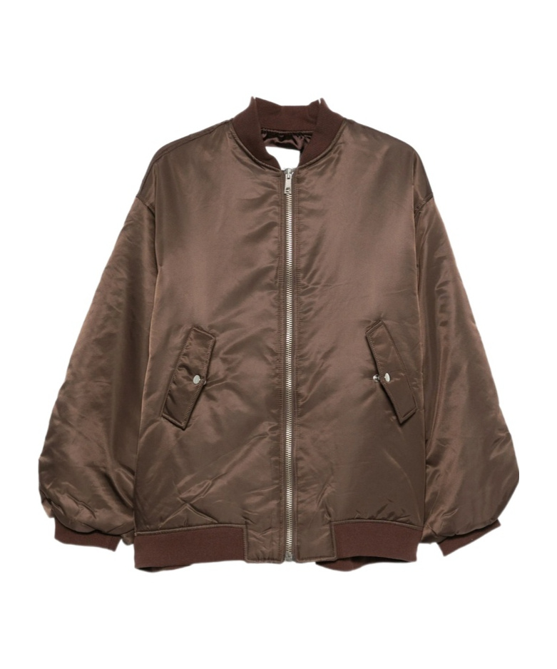 The Frankie Shop Long Sleeve Jacket In Brown