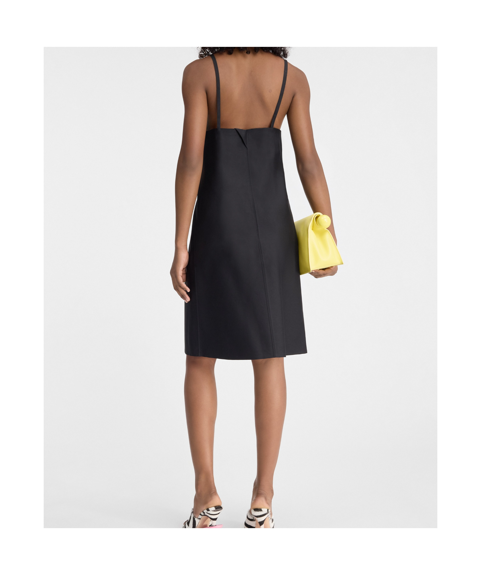 Jacquemus Sleeveless Wool Dress In Black