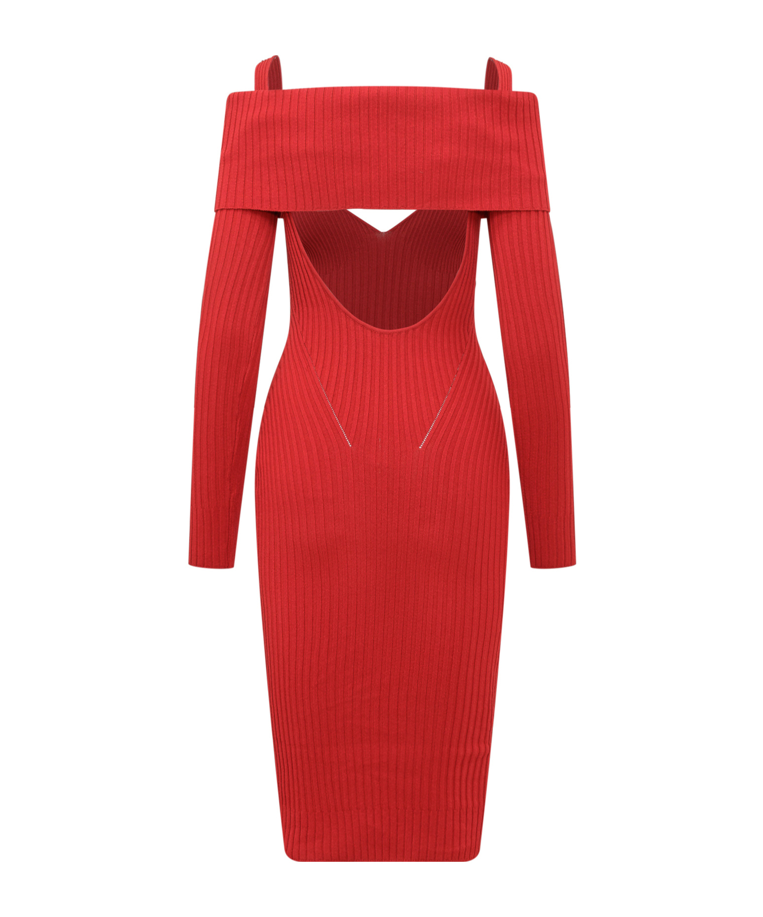 Andreädamo Andreādamo Midi Dress In Red