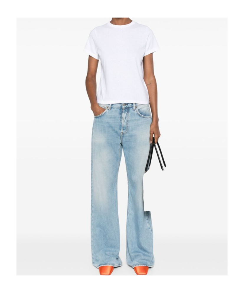 Khaite Devra Cotton Blend Jersey T-shirt In White