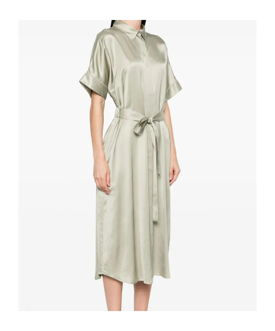 Peserico Satin Midi Dress