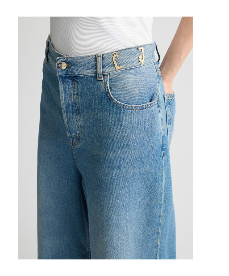 Liu •jo Liu Jo Denim Bermuda Shorts In Multi