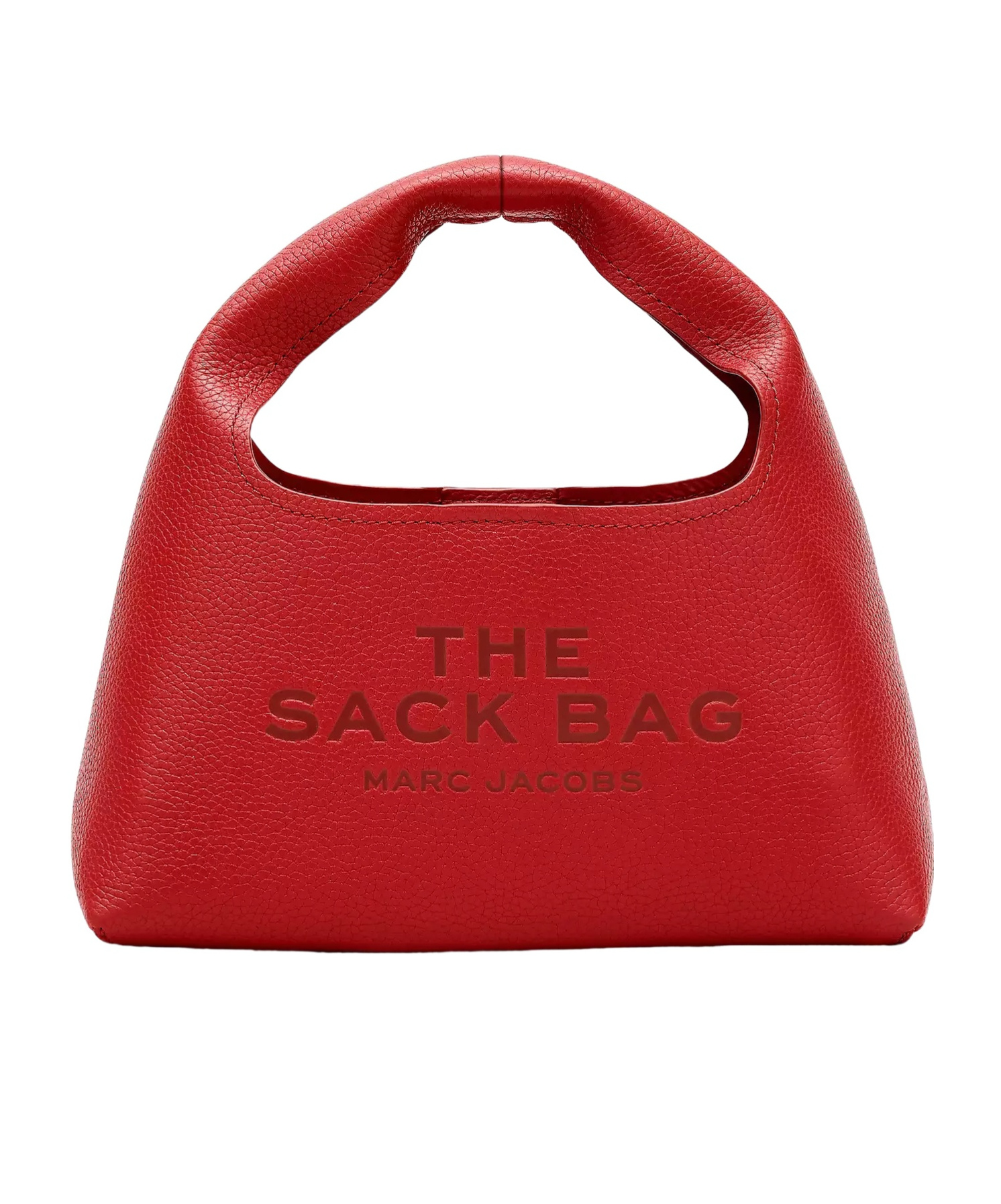 Marc Jacobs Logo Debossed Mini Top Handle Bag In Red