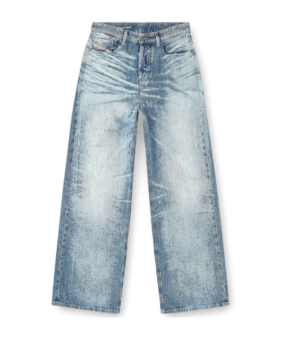 Diesel 1971 D-sent Jeans With Distressed Effect In Blue