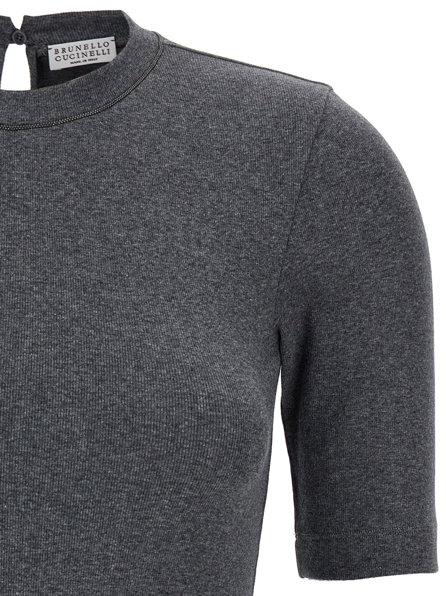 Brunello Cucinelli Women Sparkling Ribbed Cashmere Sweater