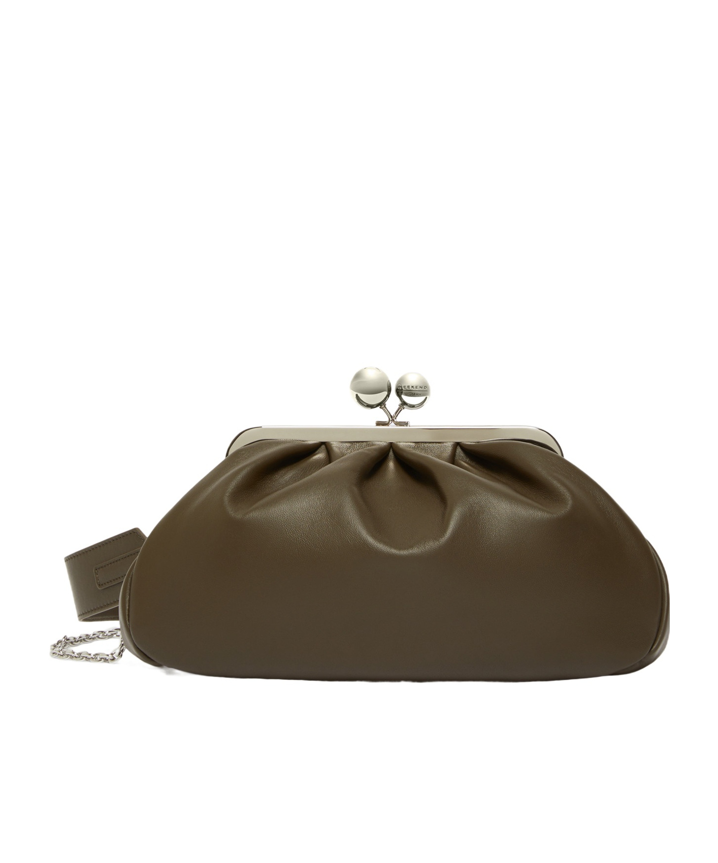 Weekend Max Mara Medium Sheepskin Pasticcino Bag In Brown