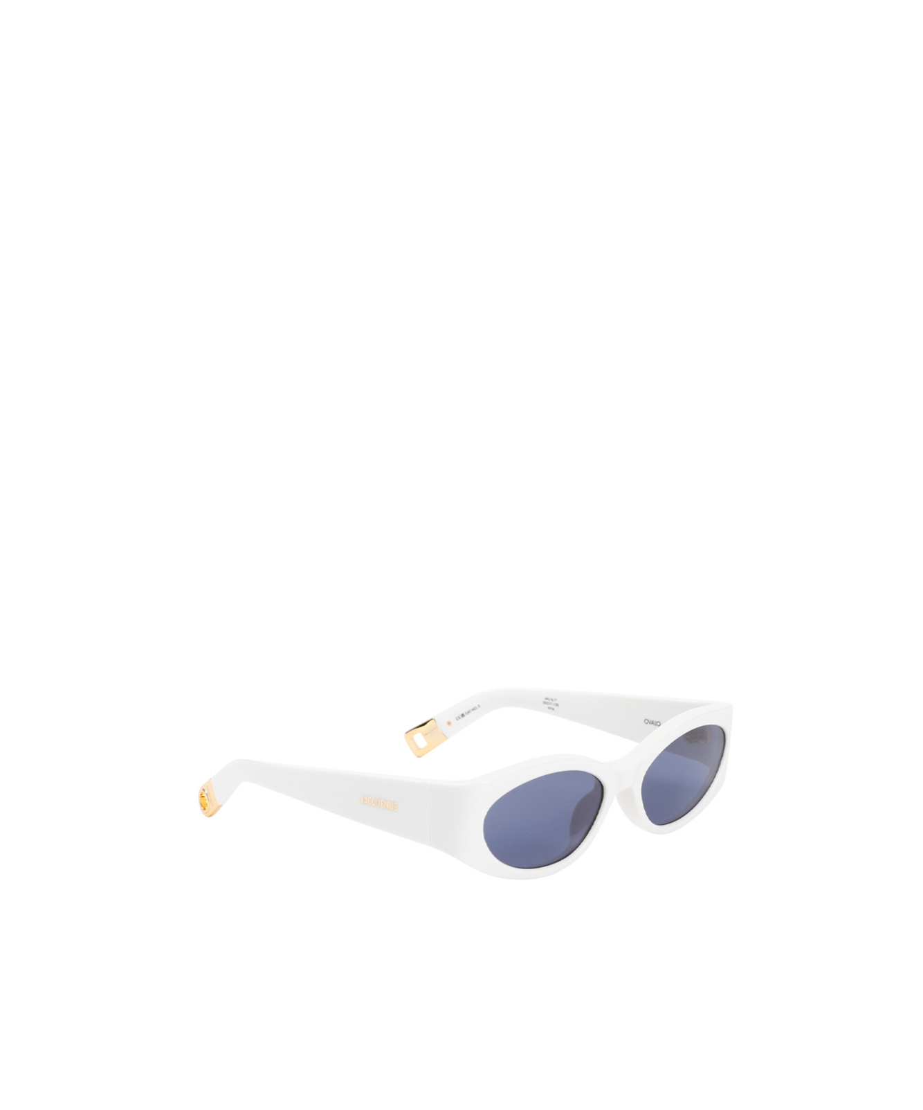 Jacquemus Les Lunettes Ovalo Sunglasses In White