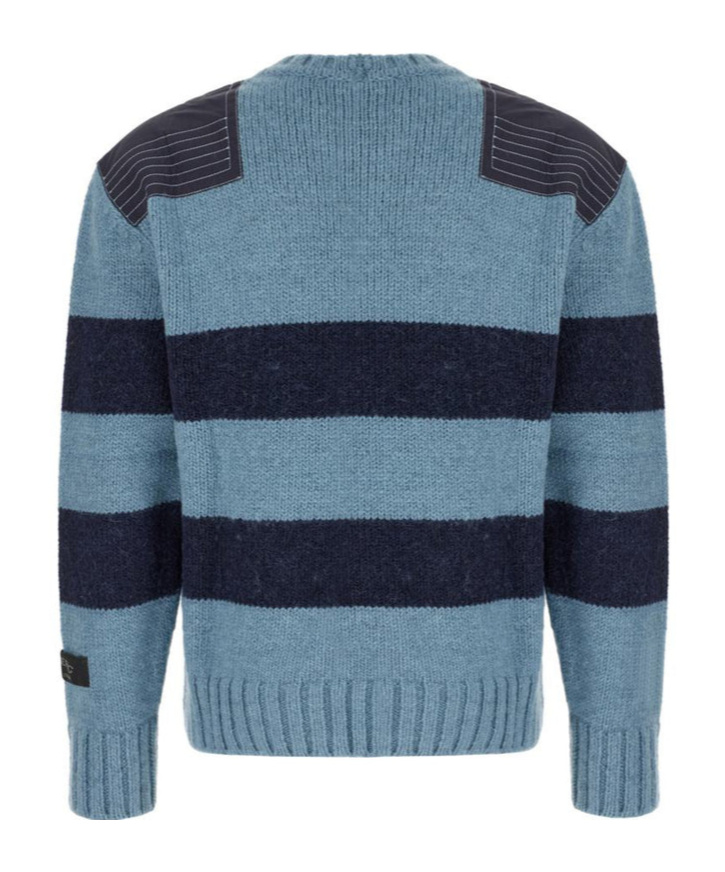 Iceberg Sewn Knitted Sweater In Blue