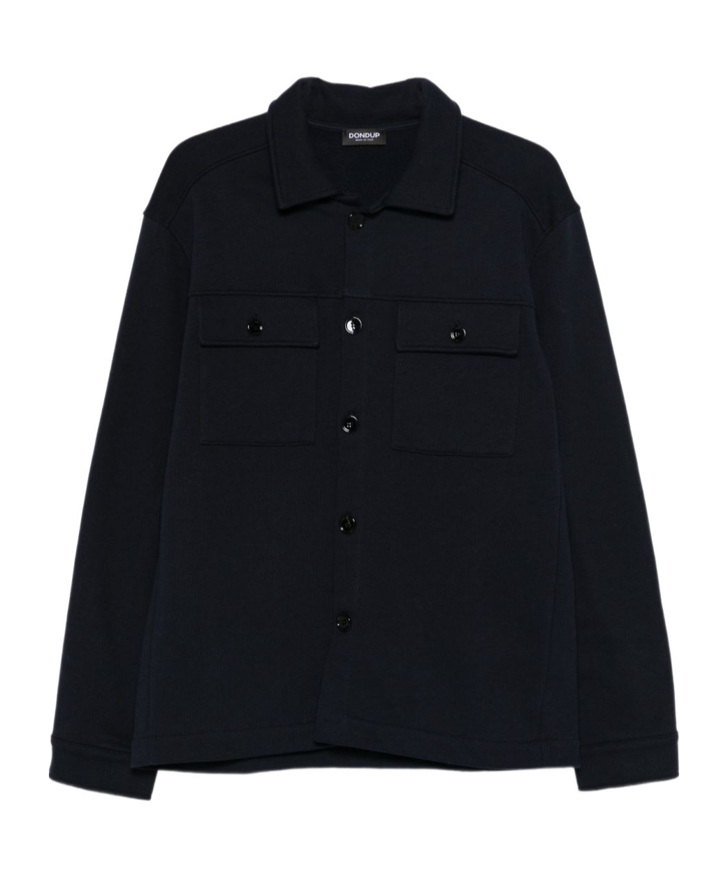 Dondup Front Pocket Shirt Long Sleeves In Black