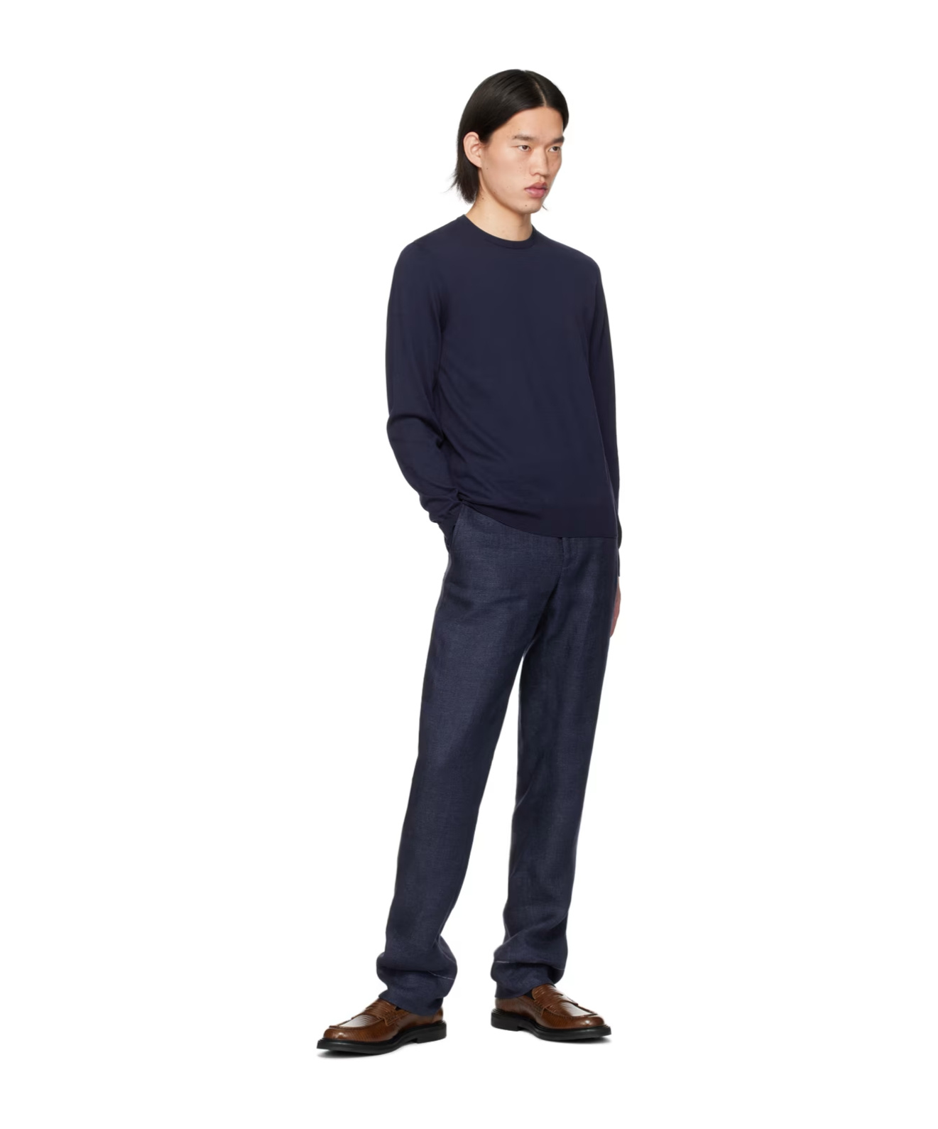 POLO RALPH LAUREN RIB ROUND NECK SWEATER