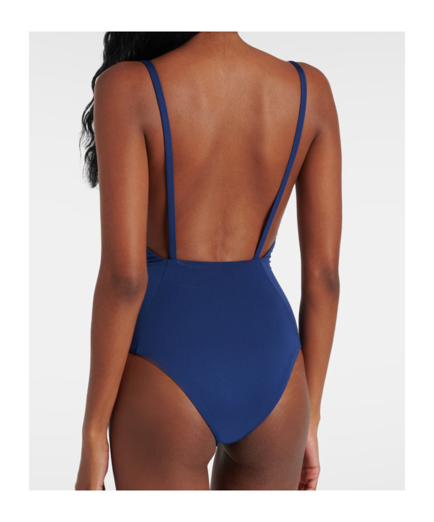 Loro Piana Spaghetti-strap Swimsuit In Blue