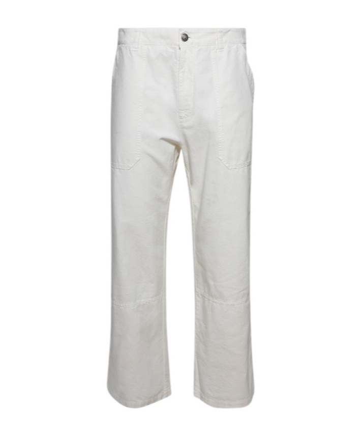 Palm Angels Belt-loop Casual Pants In White