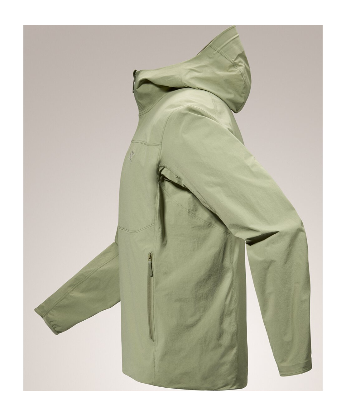Arc'teryx Gamma Hooded Casual Jacket In Green Algae Color