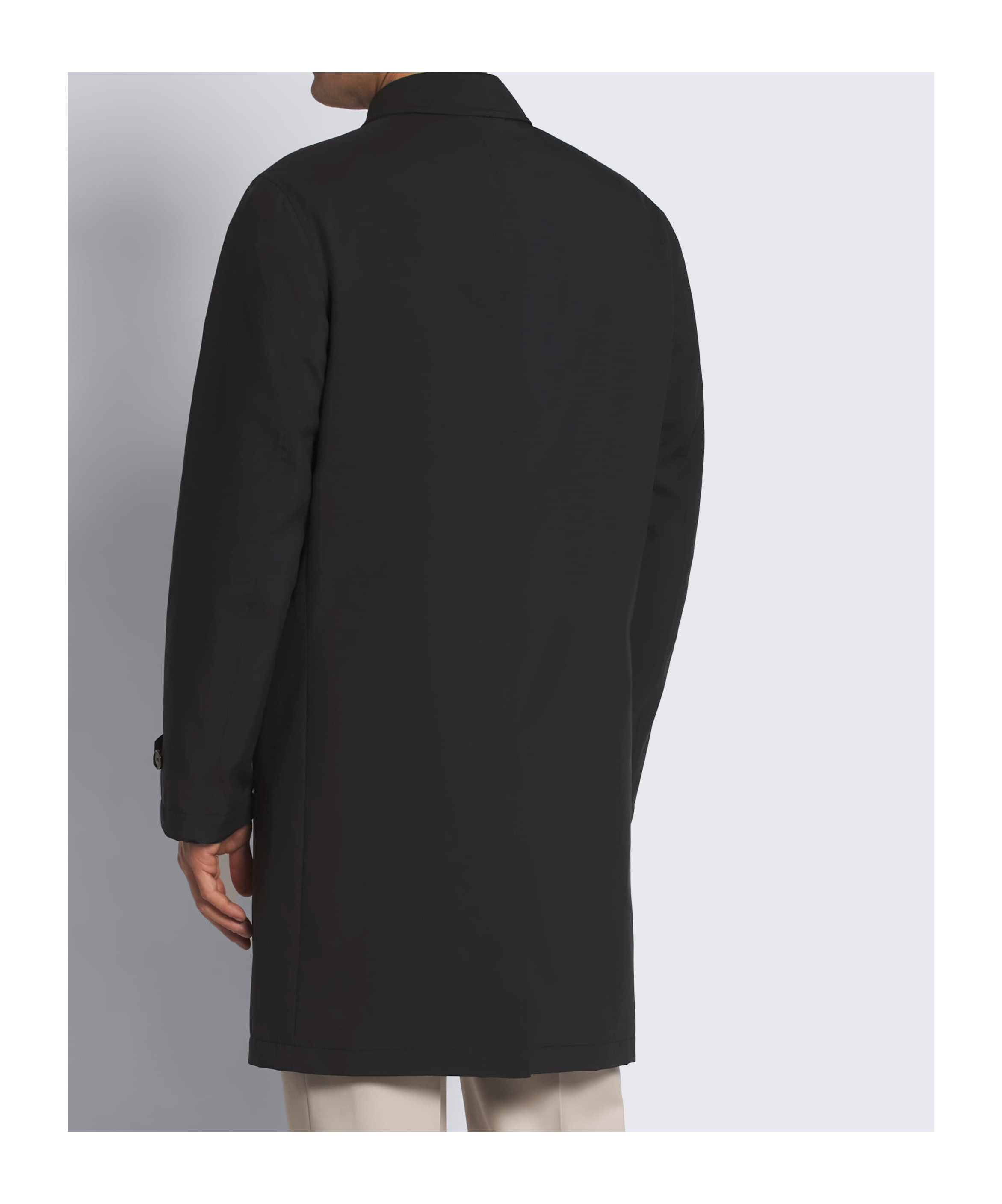 Brioni Performa Button-up Coat In Midnight Blue