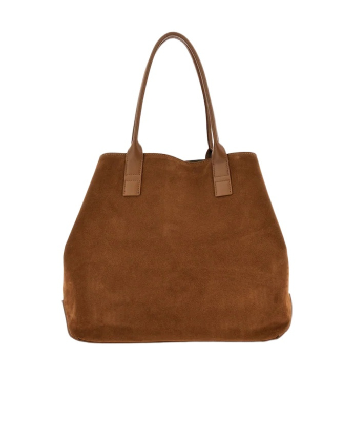 Hogan Script Shopping Bag Medium In Brown