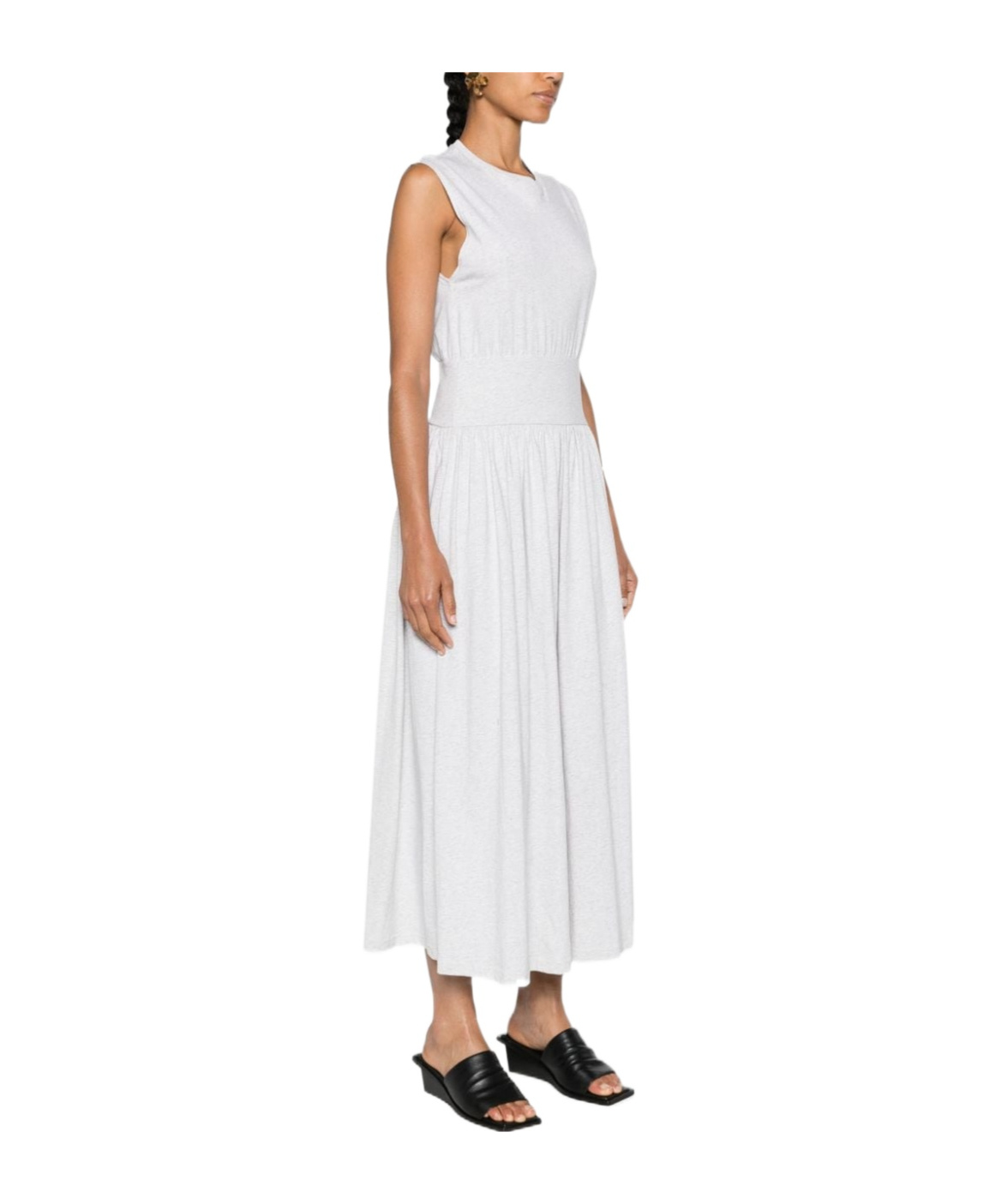 Totême Toteme Women Long Sleeveless Cotton Dress In Multi