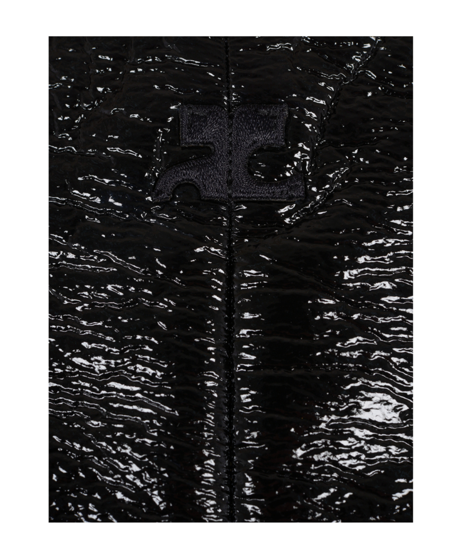 Courrèges Slash Buckle Sleeveless Minidress In Black