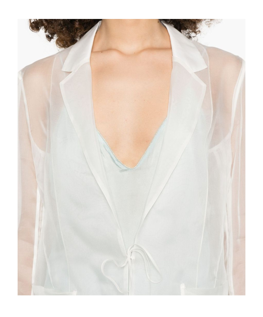 Forte Forte Women Silk Organza Jacket In White