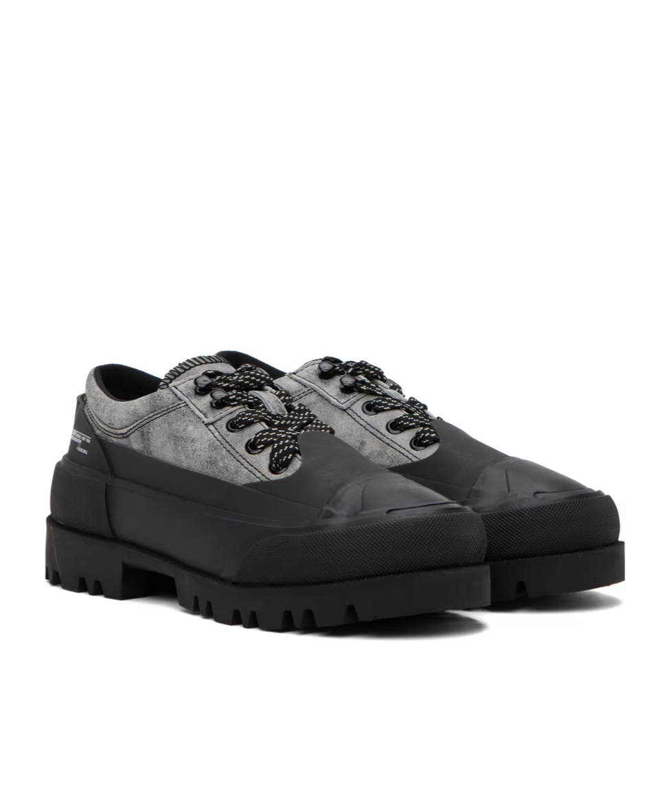 Diesel D-hiko Sh X Spliced Business Casual Shoes In Black